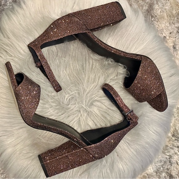 Michael Michael Kors Sandal Heels Bling ~ True to size 7.5 / - Picture 6 of 9